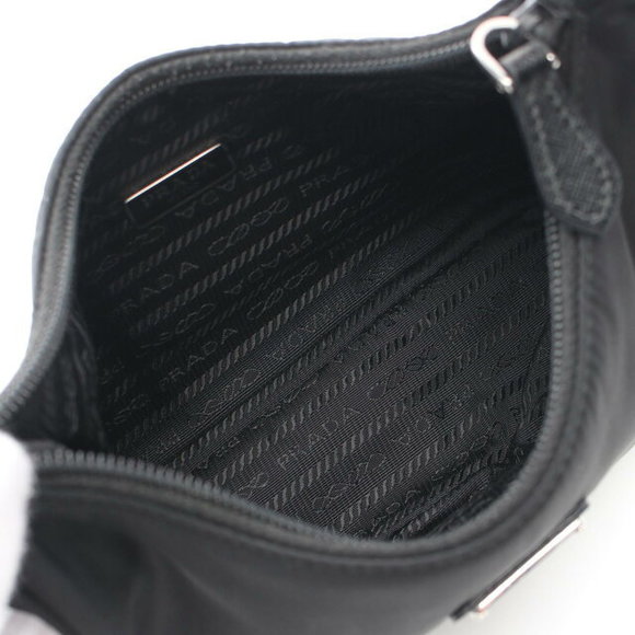 Prada Edition Tessuto Bag Saffiano Black Leather Re Nylon - Picture 3 of 7
